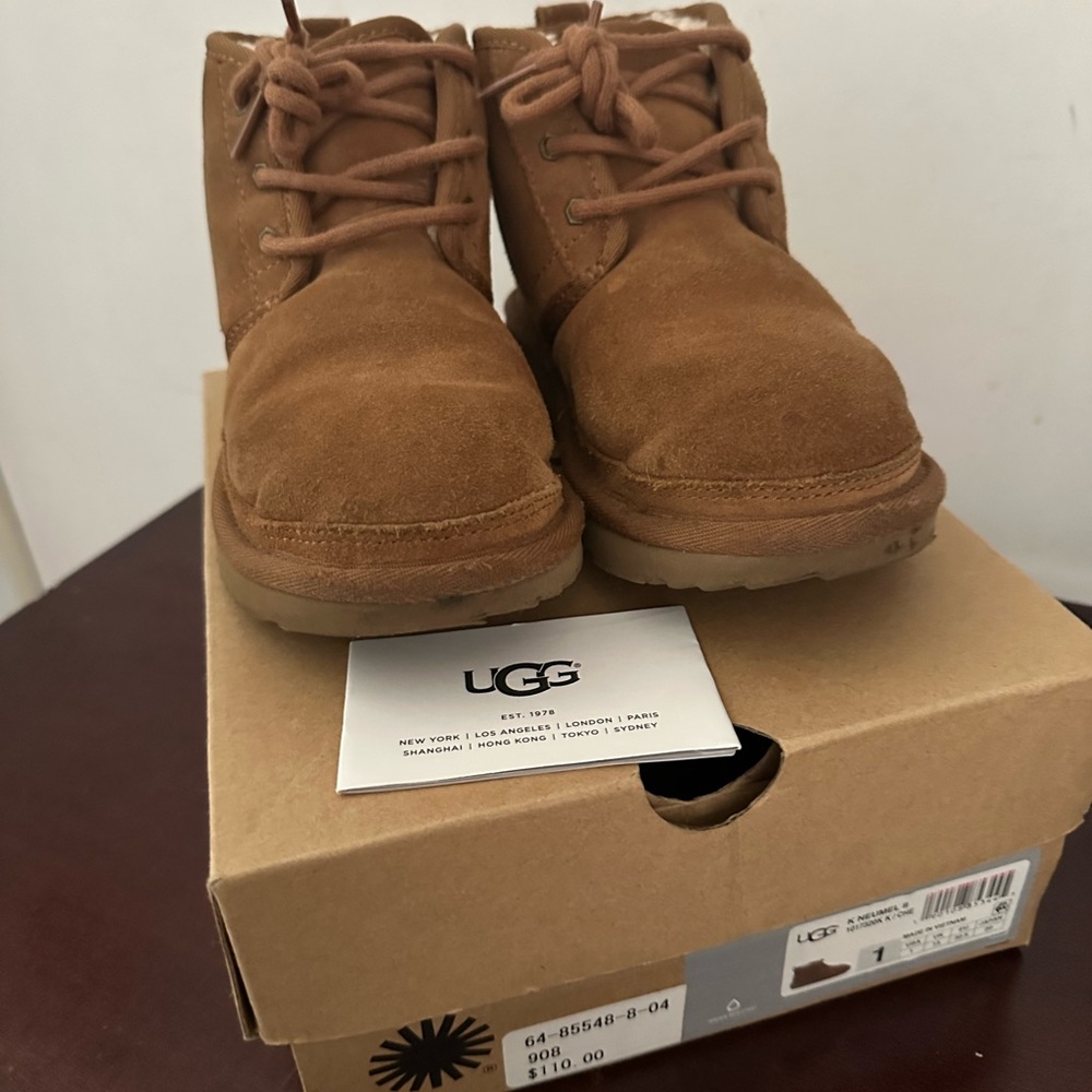 UGG Chestnut Suede Ankle Boots